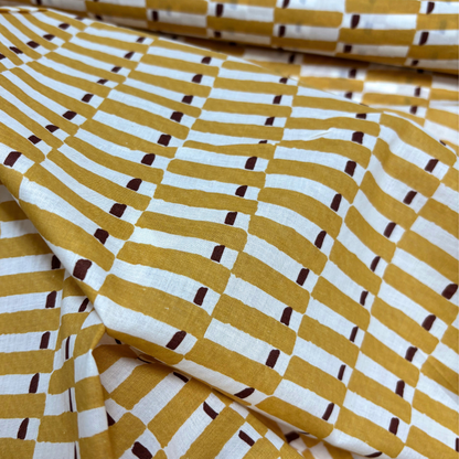 Block Printed Geometric Cotton