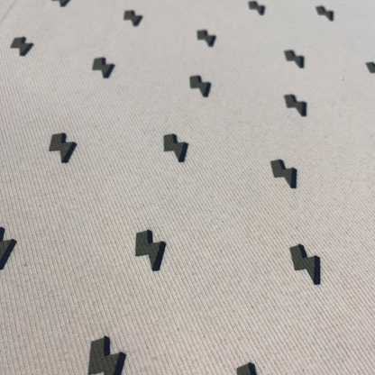 Lightning Print Rib Jersey 90cm remnant