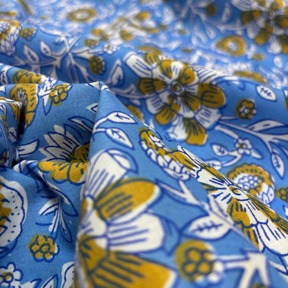 Block Printed Cotton Floral