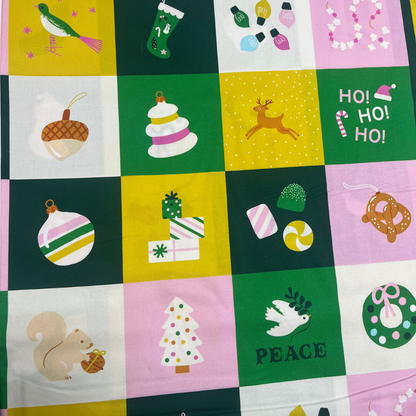 Merry Happy Christmas Panel | Ruby Star Society