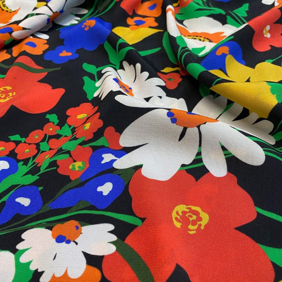 Cassandra Floral Viscose Crepe | Fabric Godmother