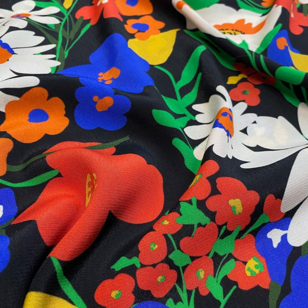 Cassandra Floral Viscose Crepe | Fabric Godmother