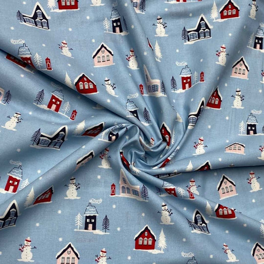 'Christmas Village' Craft Cotton