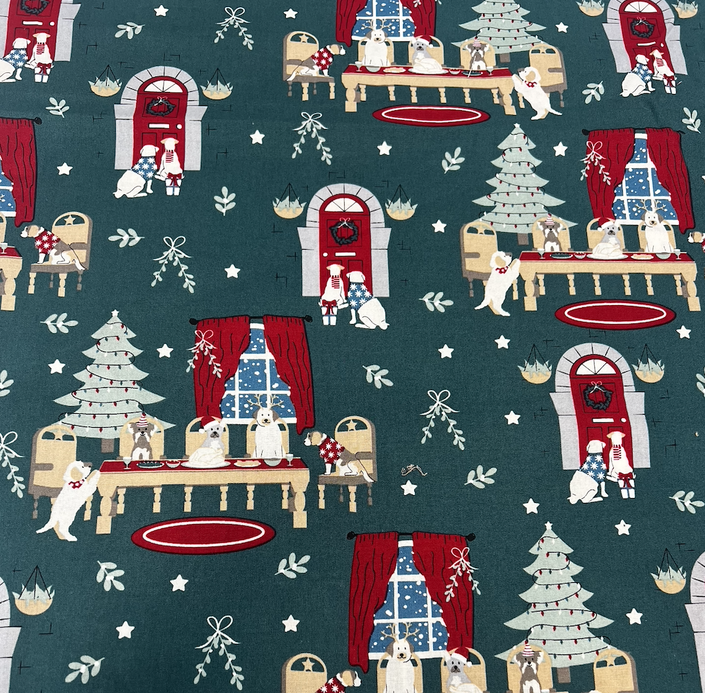 Christmas Dinner Cotton poplin