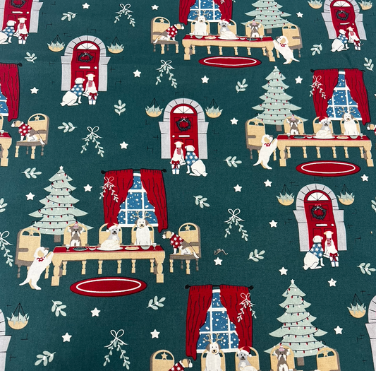 Christmas Dinner Cotton poplin