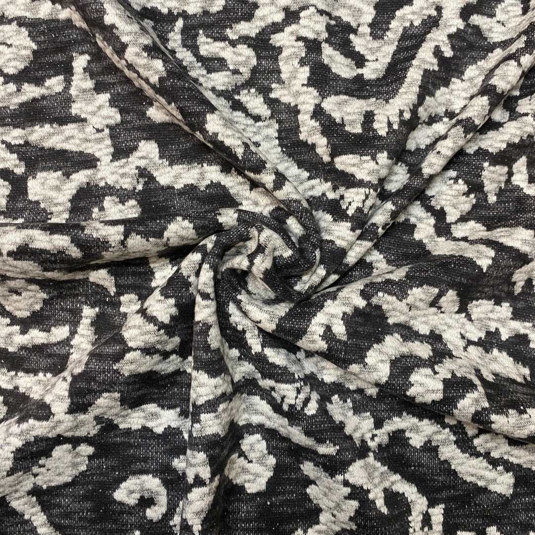 Damask Style Jacquard Jersey | Ex-Designer Deadstock