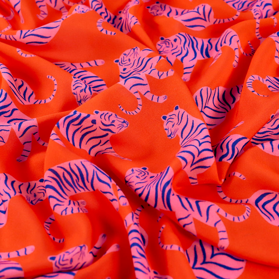 Milo Tiger Viscose | Fabric Godmother