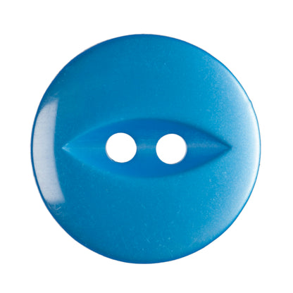 Fish Eye 2 Hole Plain Buttons : 11mm/14mm/16mm