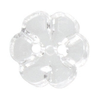 12mm Transparent Flower Button | 2 Colours