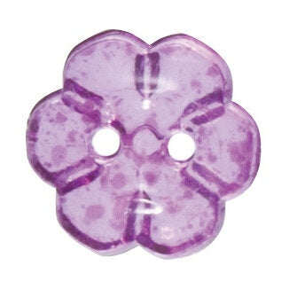 12mm Transparent Flower Button | 2 Colours