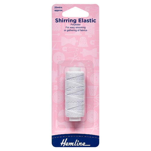 Shirring Elastic | White