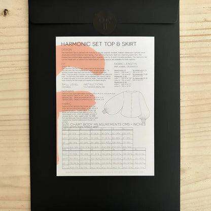 Pattern Fantastique | Harmonic Set Top & Skirt Paper Pattern
