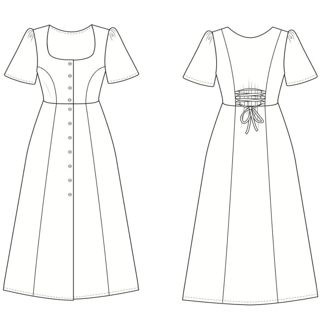 Friday Pattern Co. | The Hughes Dress Paper Pattern