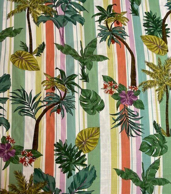 Stripy Palms Linen | Lady McElroy
