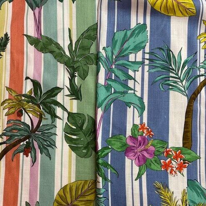Stripy Palms Linen | Lady McElroy