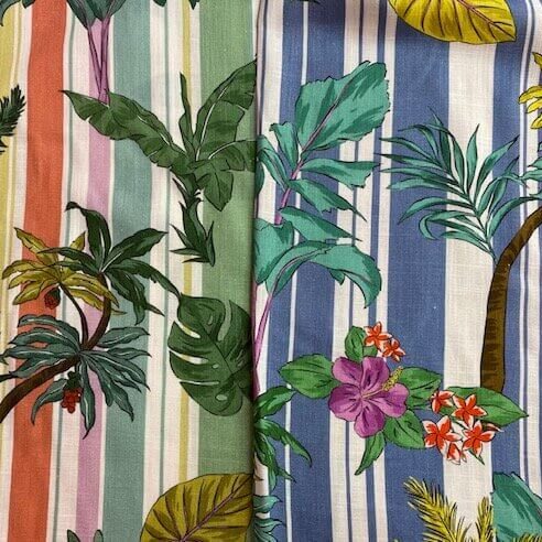 Stripy Palms Linen | Lady McElroy