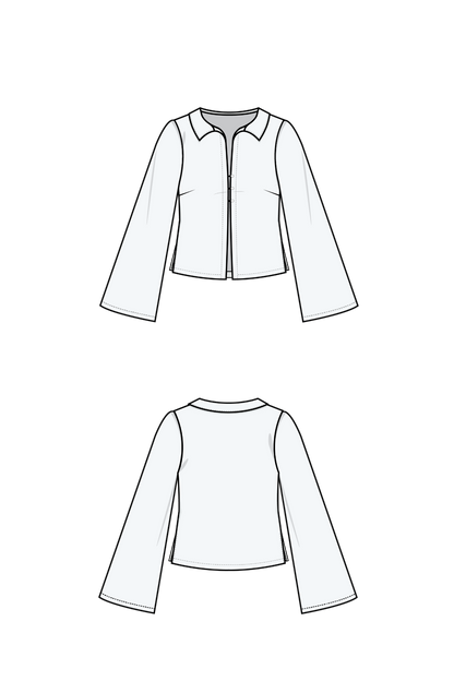 PUFF AND PENCIL | Collared Blouse and Cone Sleeve PDF Pattern Bundle