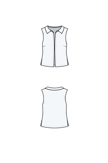 PUFF AND PENCIL | Collared Blouse and Cone Sleeve PDF Pattern Bundle