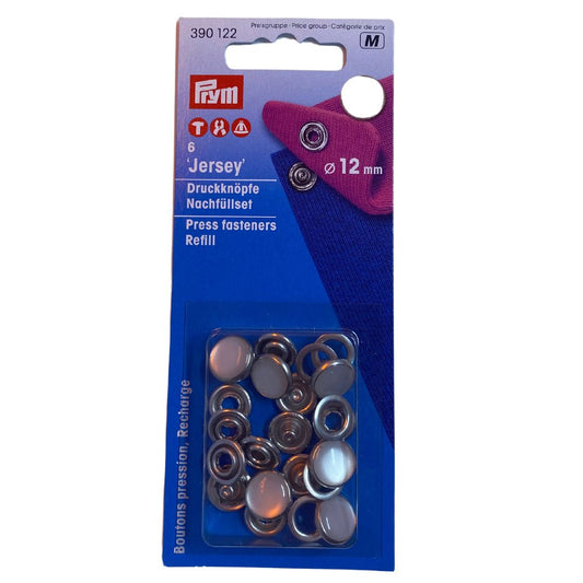 Jersey Press Fastener refill 12mm | white | prym