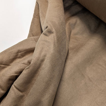 Light Brown Teddy Backed Suedette