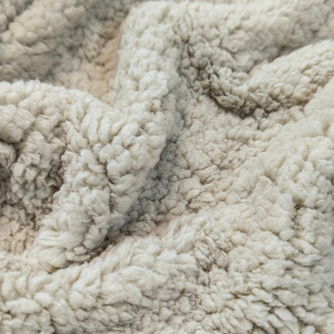 Light Brown Teddy Backed Suedette