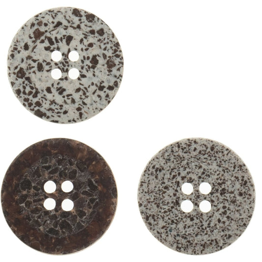 Macadamia 4 Hole Buttons | 20/23/25mm