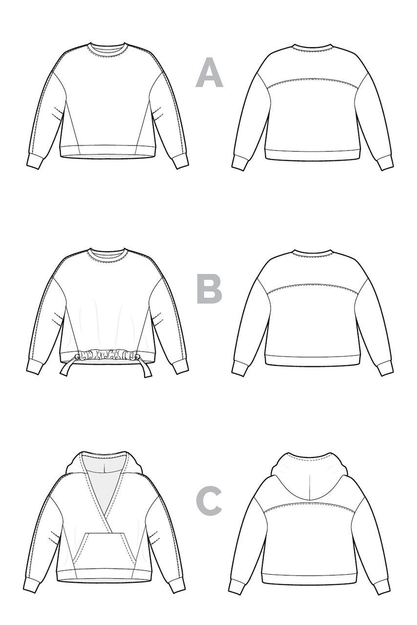 Closet Core Patterns | Mile End Sweatshirt Paper Pattern