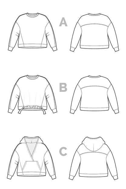 Closet Core Patterns | Mile End Sweatshirt Paper Pattern
