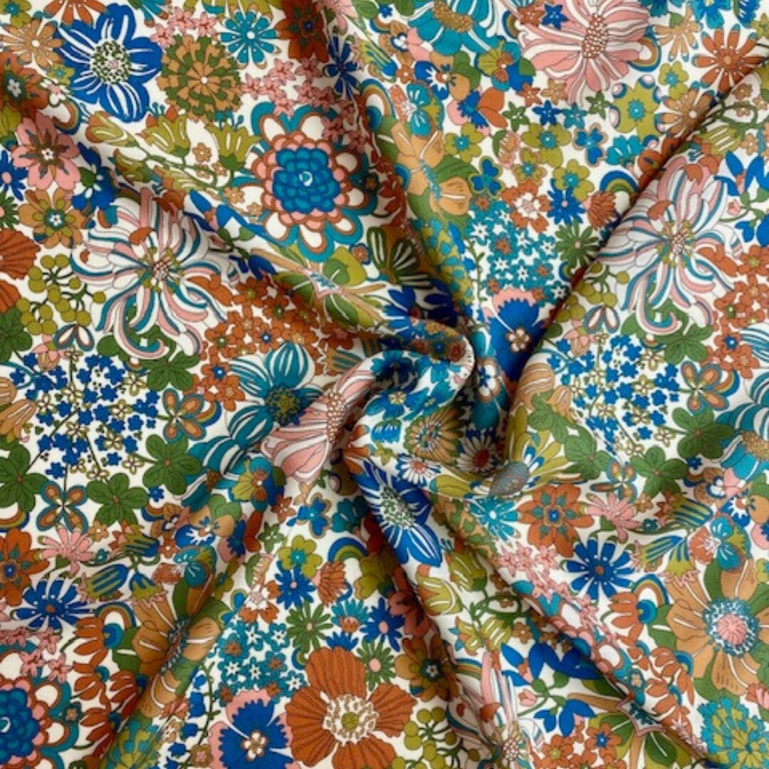 Rainbow Garden Pandora Viscose | 2 Colourways! | Liberty Fabrics