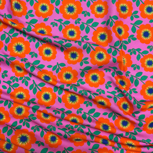 Hibiscus Print Needlecord