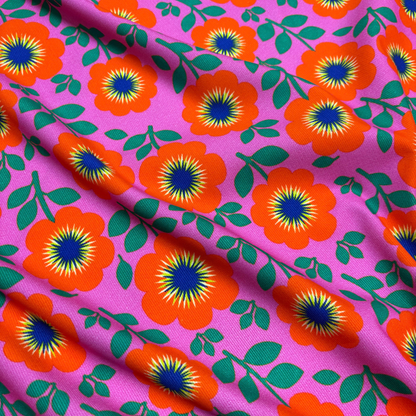 Hibiscus Print Needlecord