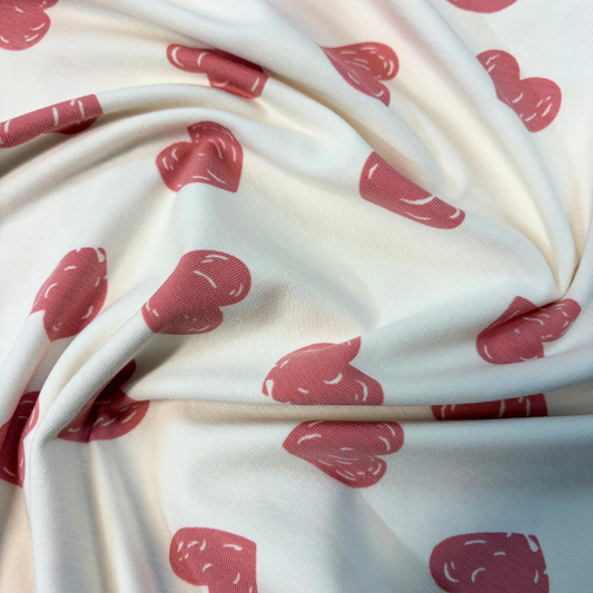 Love Heart Cotton Jersey