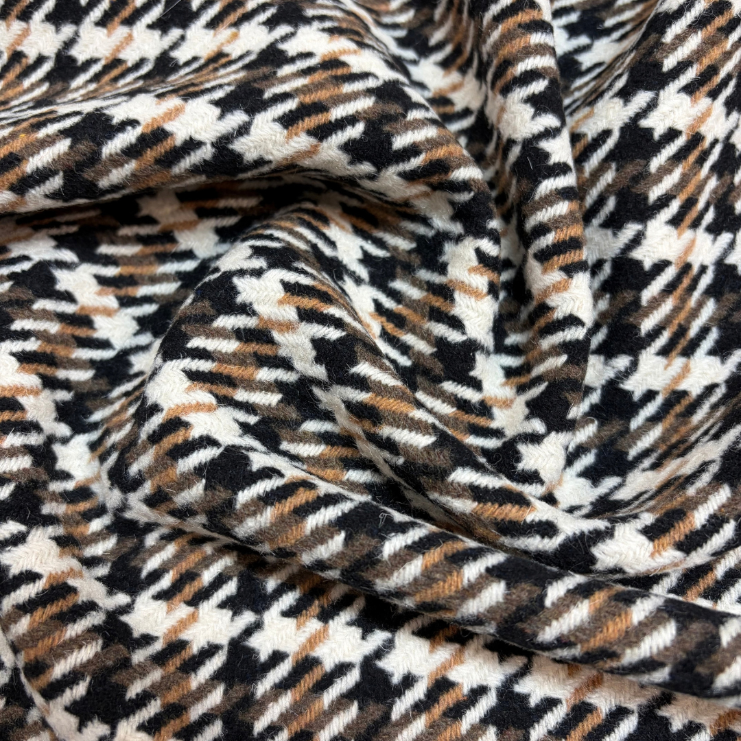 Camel & Black Wool Coating