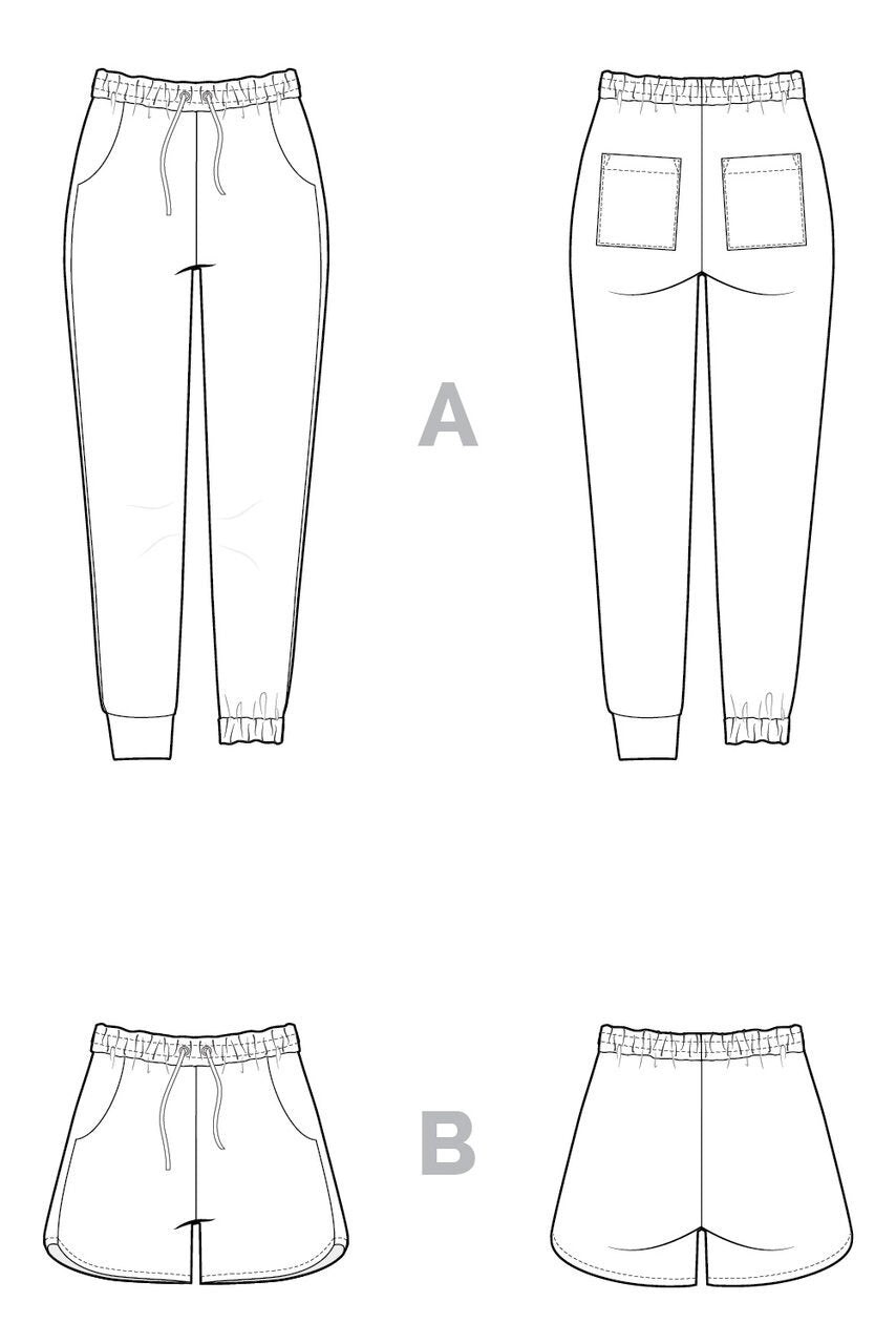 Closet Core | Plateau Joggers Paper Pattern