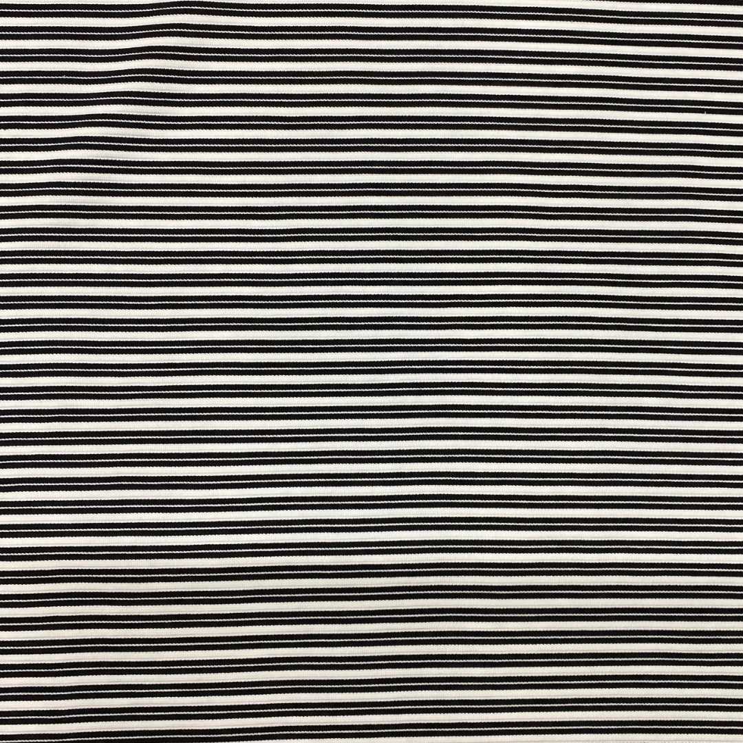 Textured Stripe Ponte Roma | Deadstock