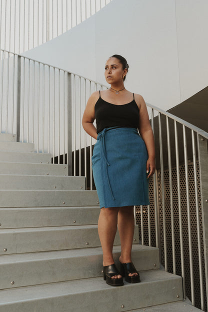 PUFF AND PENCIL | Strap Wrap Skirt PDF Pattern
