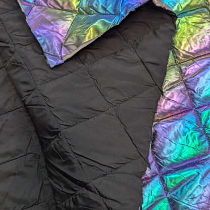 Quilted Rainbow Iridescent Coating