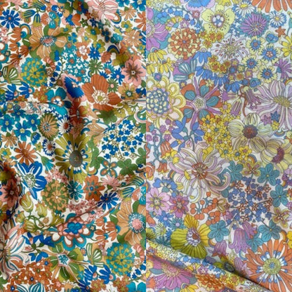Rainbow Garden Pandora Viscose | 2 Colourways! | Liberty Fabrics