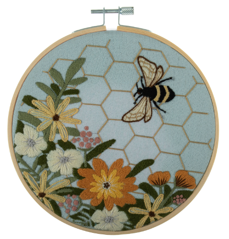 Embroidery Hoop Kit: Bee