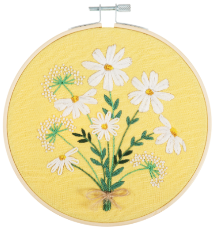 Embroidery Hoop Kit: Daisies