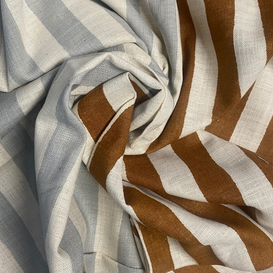 Linen Like Slub Stripe | Sevenberry | Two Colours