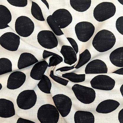 Big Dots Linen Like Slub | Sevenberry | Multiple Colours