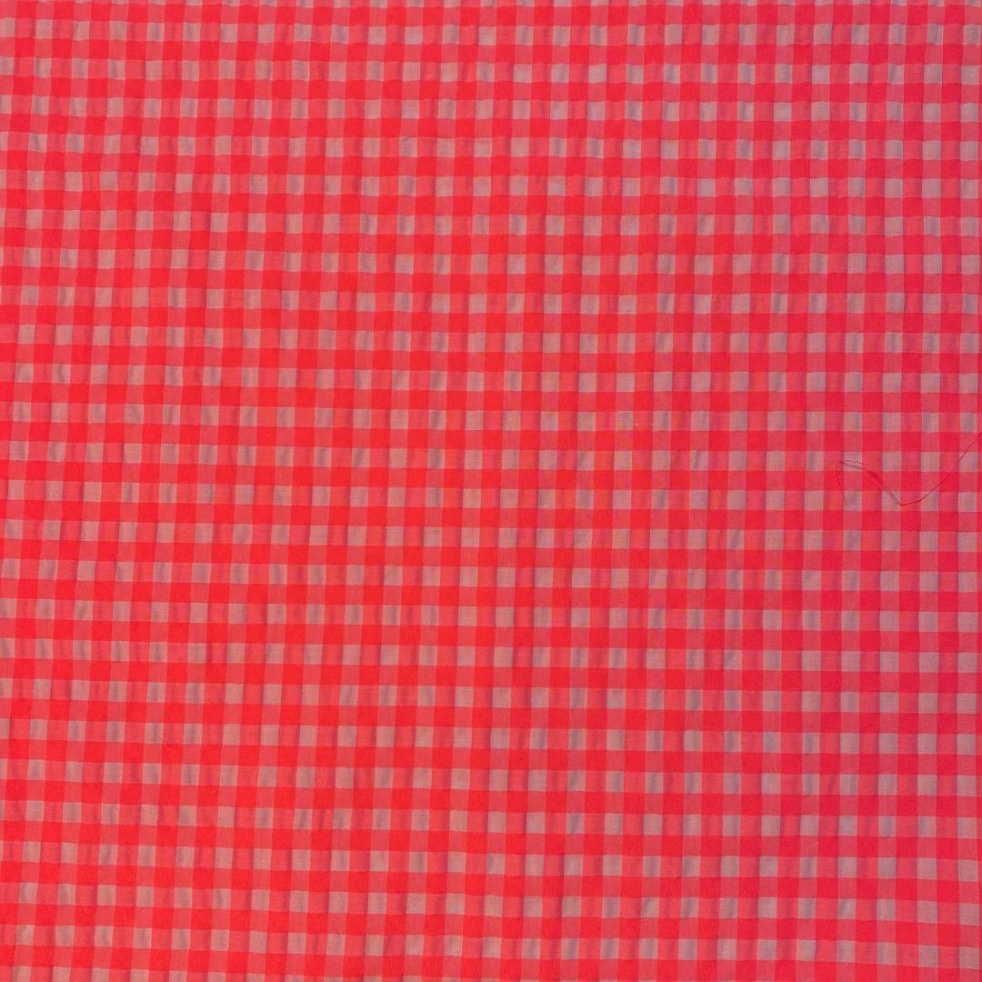 Small Neon Check | Cotton Yard Dyed | Two Colours