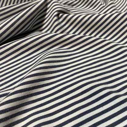 Striped Stretch Denim | Ex-Designer Deadstock