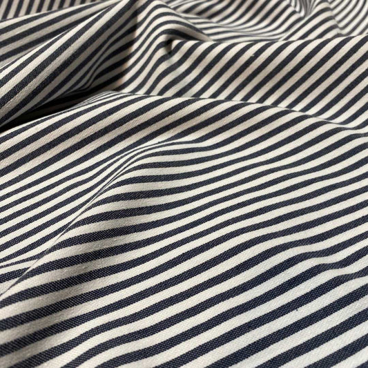 Striped Stretch Denim | Ex-Designer Deadstock