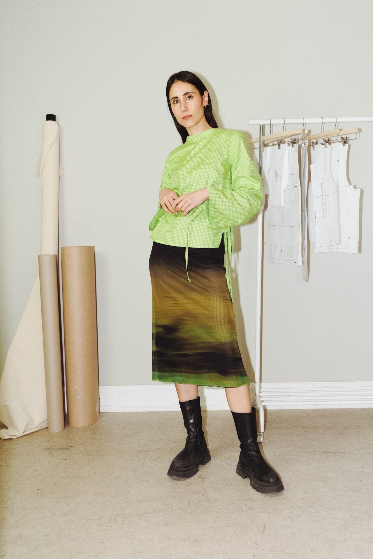 PUFF AND PENCIL | Tie Waist Blouse x Cone Sleeve x Standing Collar PDF Pattern Bundle