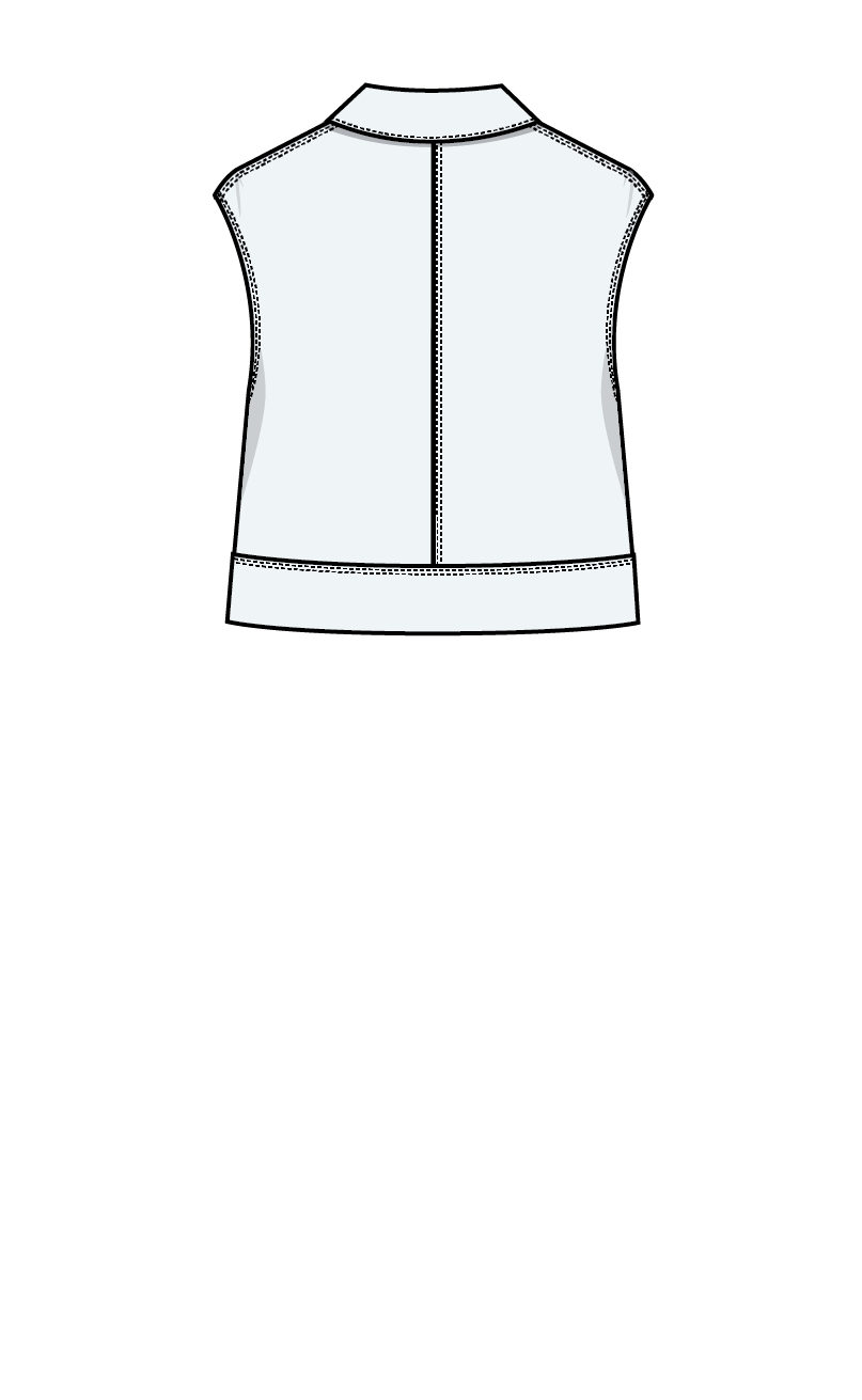 PUFF AND PENCIL | Topstitch Vest x Box Sleeve PDF Pattern Bundle