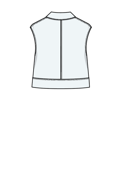 PUFF AND PENCIL | Topstitch Vest x Box Sleeve PDF Pattern Bundle