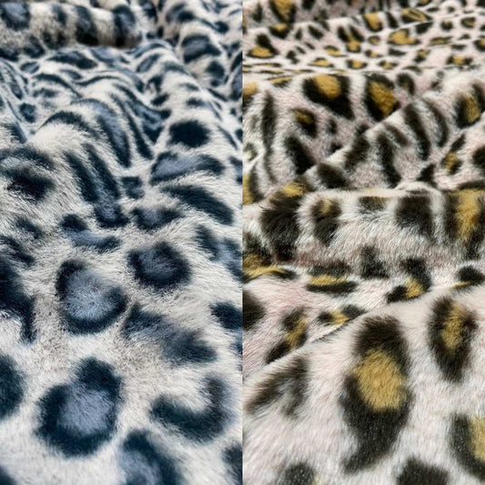 Leopard Print Fake Fur | 2 Colours!