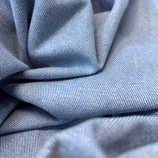 Pastel Blue Denim Remnant 60cm